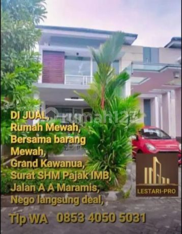 Di Jual Cepat dan Murah, Rumah Mewah Bersama semua barang mewah, Grand Kawanua 
