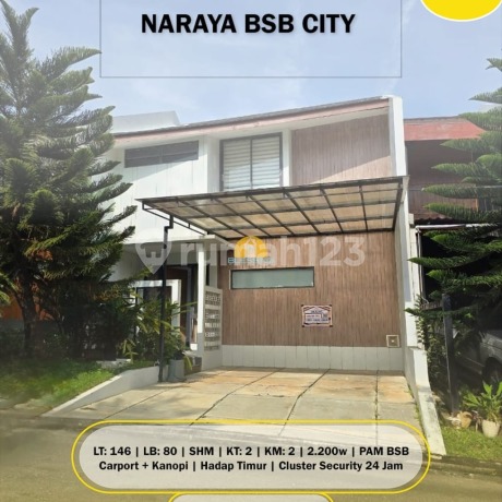 Rumah Bagus Siap Pakai di Naraya Bsb City
