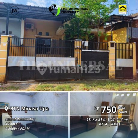 Dijual Rumah 1LT Btn Minasa Upa Makassar Murah 