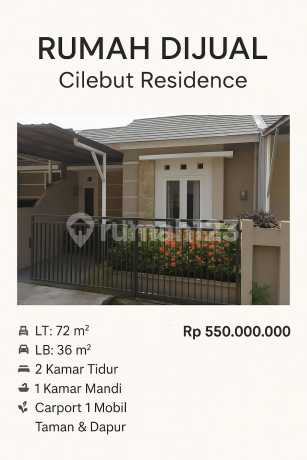 Dijual Rumah Cilebut Residence