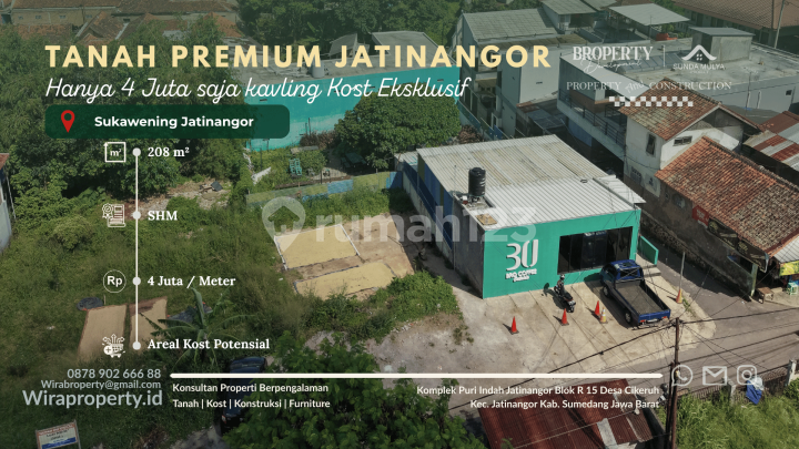Tanah Kost Strategis Jatinangor 4 Menit Unpad SHM Siap Bangun