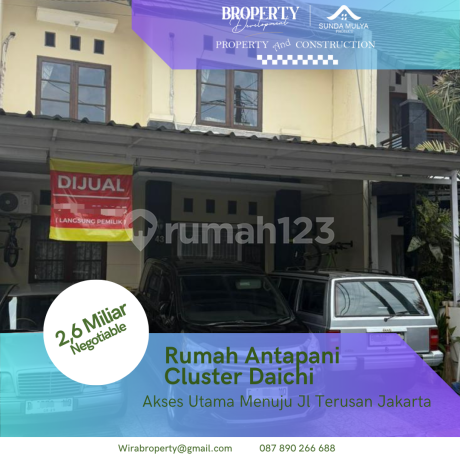Rumah Dijual di Kota Bandung, Komplek Daichi Antapani