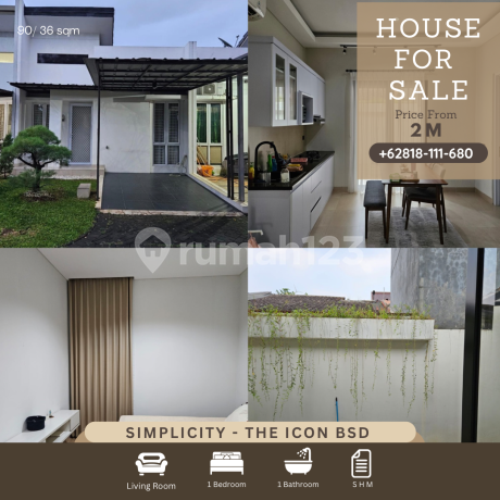 Dijual Rumah Siap Huni Sudah Renov Cluster Simplicity The Icon Bsd