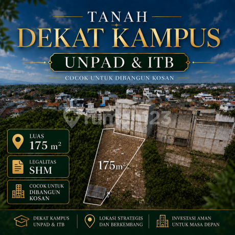 Tanah Kost Puri Indah Jatinangor Luas 175M² Dekat Unpad/Itb Tanah Kost Puri Indah Jatinangor Luas 175M² Dekat Unpad/Itb