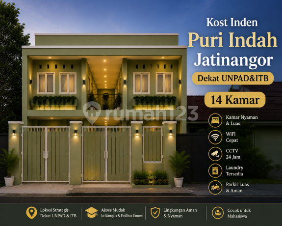 Kosan Onprogres Puri Indah Jatinangor Dekat Unpad&Itb 14Kamar Kosan Onprogres Puri Indah Jatinangor Dekat Unpad&Itb 14Kamar