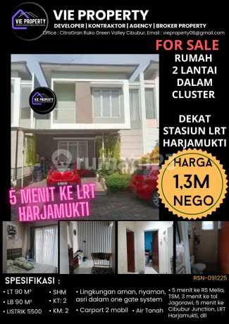 Jual Murah Rumah Harga Negotiable Cuma 5 Menit ke LRT Harjamukti Jual Murah Rumah Harga Negotiable Cuma 5 Menit ke LRT Harjamukti