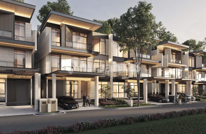 Rumah Mewah 3 Lantai Dijual New Condition Lokasi Selangkah ke Gerbang Toll