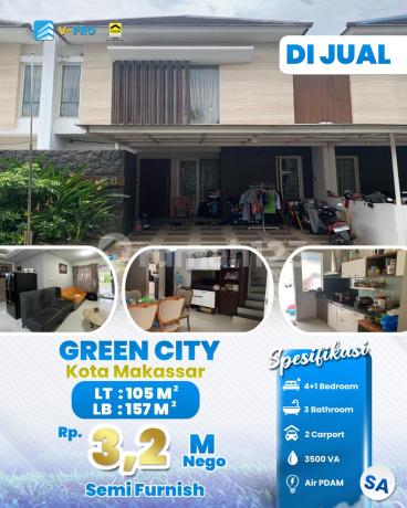 Rumah 2 Lantai Dekat Kota Semi Furnish Dijual Nego Rumah 2 Lantai Dekat Kota Semi Furnish Dijual Nego