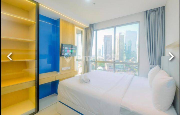 For Rent: Modern 1-Bedroom Apartment, 44 Sqm, Fully Furnished at Newton Ciputra World, Setiabudi, South Jakarta.