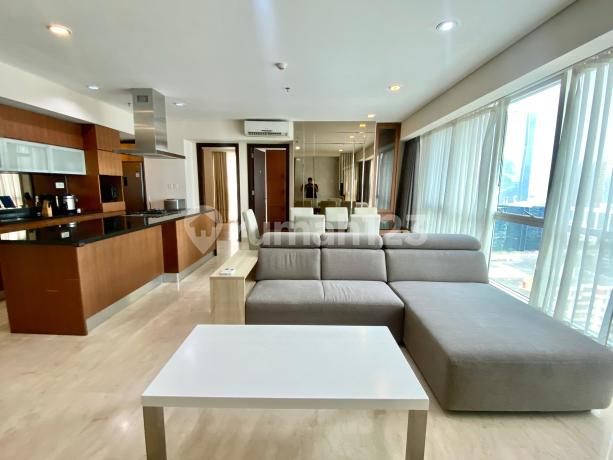 Discover Your Ideal Home, A Beautifully Furnished 3 Bedrooms Apartment Is Available For Rent At Setiabudi Sky Garden In Kuningan, South Jakarta.