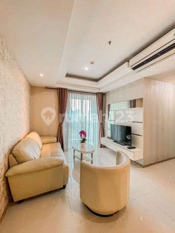 Dijual, Casa Grande Residence, Apartemen 2 Kamar Tidur Mewas 76 M2 dengan Furnitur Premium dan Akses Langsung ke Kota Kasablanka Mall.