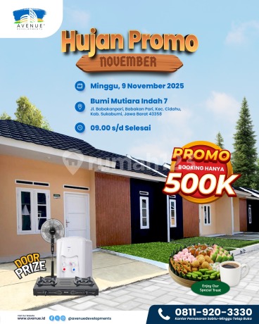 Promo 11.11 Rumah Subsidi Di Sukabumi Hanya Dengan 500rb