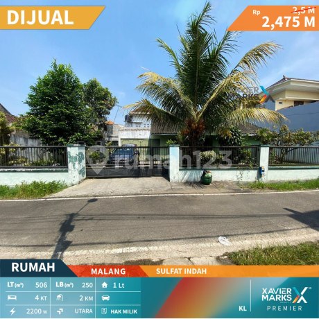 Rumah Terawat Dekat Pusat Kota di Sulfat Indah Malang