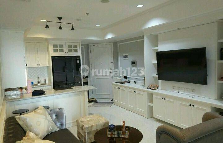 Jual Apartemen 1 Kamar Tidur Furnished Mewah Di The Mansion Kemayoran Jasmine Siap Huni