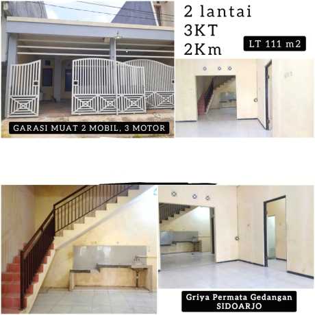 Dijual Rumah 2 Lantai di Griya Permata Gedangan, Sidoarjo