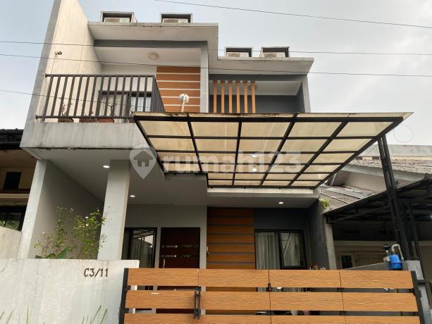 Dijual segera rumah semi furnish, minimalis 2 lantai, siap huni Nirwana Golden Park, Pakan Sari, Cibinong