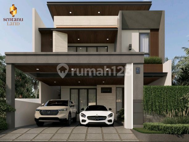 Bangunan Mandiri Modern Kontemporer di Bsd di Bsd