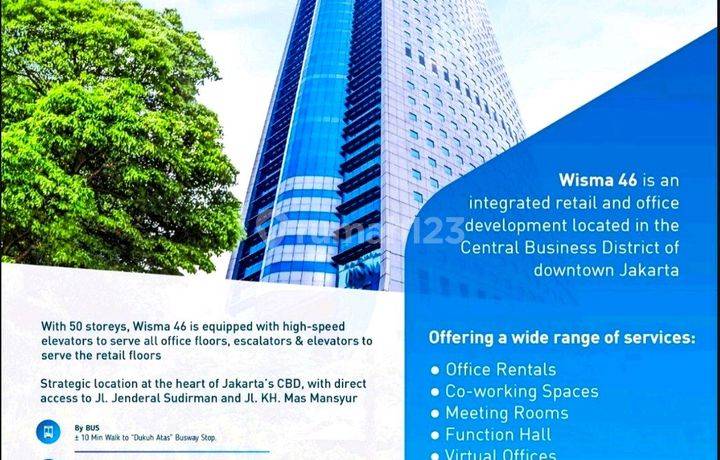 Wisma Bni 46 | Disewakan Ruang Kantor Luas Mulai Dari 150 M2 Semi Gross Wisma Bni 46 Jl. Jend Sudirman Kav 1