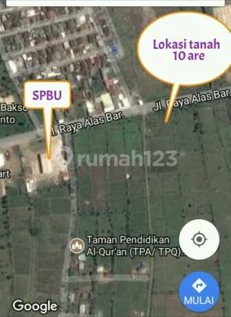 Strategic Land for Sale, Beside Alas Barat Main Road, Sumbawa.