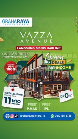 Ruko Vazza Avenue Graha Raya Bintaro Near Toll Gate Entrance Ruko Vazza Avenue Graha Raya Bintaro Near Toll Gate Entrance