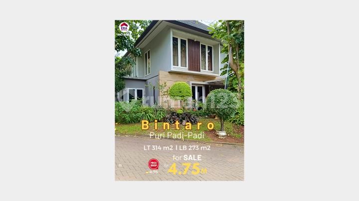 [Harga Turun]!!!!! Hunian Bagus Dalam Cluster Komplek Perumahan Padi-Padi di Bintaro