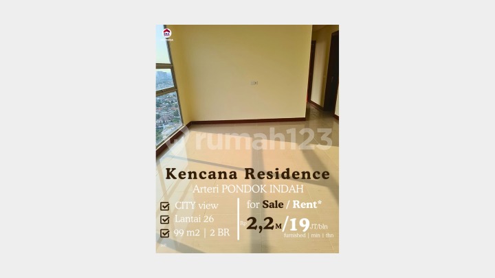 City View Apartemen Siap Huni Dekat Pondok Indah Mall, Pondok Indah Office Tower City View Apartemen Siap Huni Dekat Pondok Indah Mall, Pondok Indah Office Tower