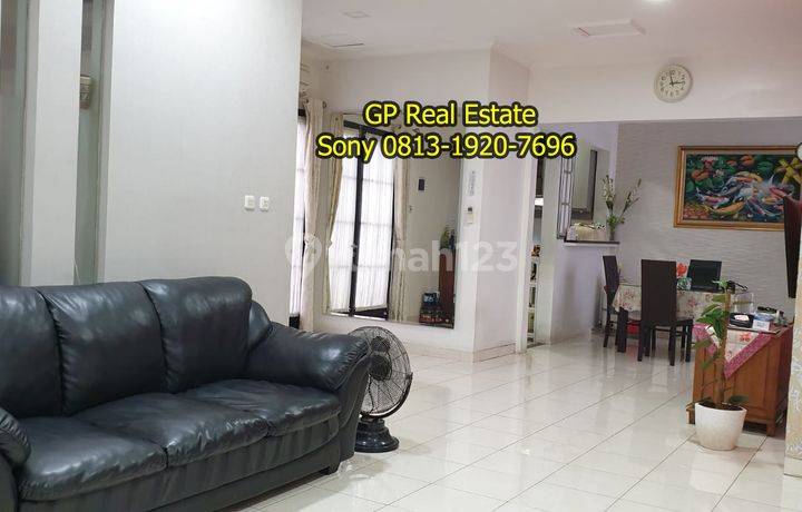 Jual Rumah 2lt Perumahan Cibubur Garden Cibubur Depok Furnis Hoek 4KT Carpark Fasilitas S136 