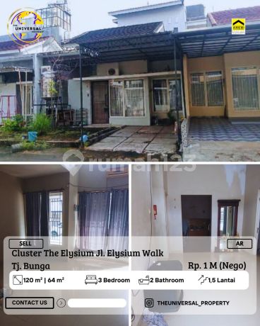 Dijual Rumah 1,5 Lantai Elysium Tanjung Bunga Harga Nego Ar