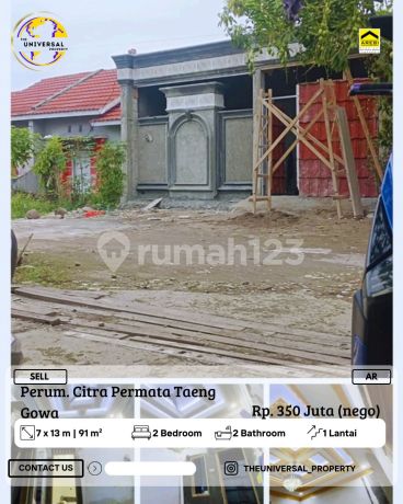 Dijual Rumah 1Lt Full Bangunan Citra Permata Taeng Gowa Ar Dijual Rumah 1Lt Full Bangunan Citra Permata Taeng Gowa Ar