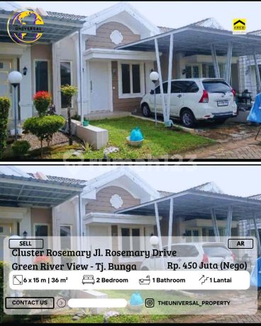 Dijual Rmh Minimalis 1Lt Cluster Rosemary Green River View Ar