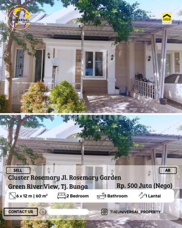 Dijual Rumah Murah 1Lt Cluster Rosemary Green River View Nego Ar