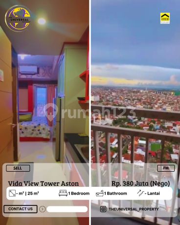 Dijual Apartment Type Studio Siap Pakai Vida View Apartment Fm Dijual Apartment Type Studio Siap Pakai Vida View Apartment Fm