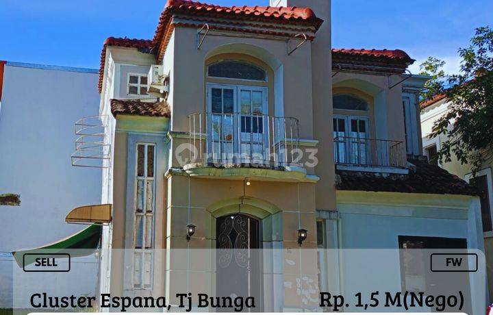 Dijual Rumah 2Lt Cantik Sudut Cluster Espana Tj Bunga Nego FW