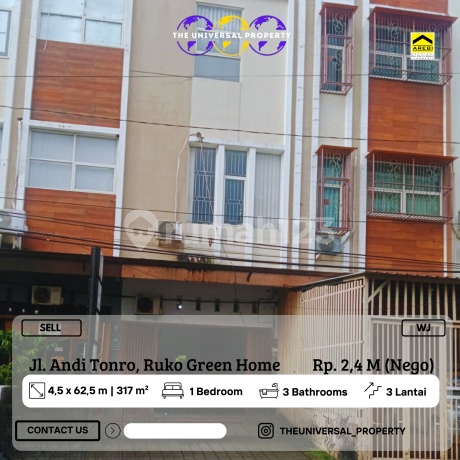 Dijual Ruko Siap Pakai 3LT Poros Andi Tonro Ruko Green Home WJ Dijual Ruko Siap Pakai 3LT Poros Andi Tonro Ruko Green Home WJ