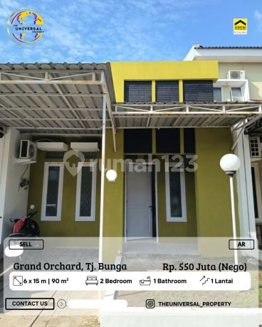 Dijual Rumah Minimalis 1Lt Siap Huni Grand Orchard Tj Bunga Ar Dijual Rumah Minimalis 1Lt Siap Huni Grand Orchard Tj Bunga Ar