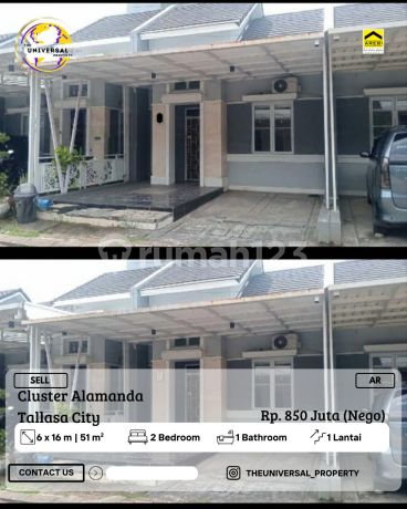 Dijual Rmh Tinggal 1Lt Cluster Alamanda Tallasa City Hrg Nego Ar Dijual Rmh Tinggal 1Lt Cluster Alamanda Tallasa City Hrg Nego Ar