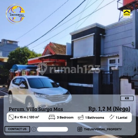 Dijual Rumah Minimalis 1LT Villa Surya Mas Siap Huni KR Dijual Rumah Minimalis 1LT Villa Surya Mas Siap Huni KR