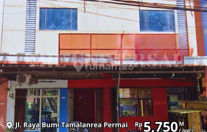 Dijual Ruko 2Petak Poros Bumi Tamalanrea Permai Cocok Usaha GB 