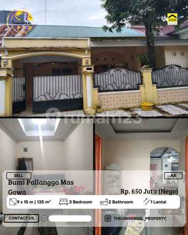 Dijual Rmh 1Lt Bumi Pallangga Mas Siap Huni Harga 650Jt Nego Ar Dijual Rmh 1Lt Bumi Pallangga Mas Siap Huni Harga 650Jt Nego Ar