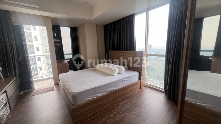 Pemandangan Bagus! Dijual Apartemen Pacific Garden Alam Sutera, Tipe Studio Corner, Furnished, Nego Sampai DEAL