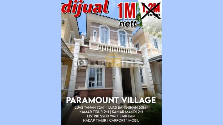 Rumah Dijual Paling Murah Di Paramount Village Semarang