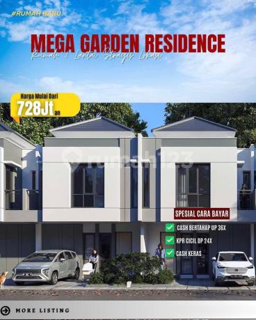Rumah Exclusive 2 Lantai Mega Garden Residence Di Cahaya Garden Sei Panas