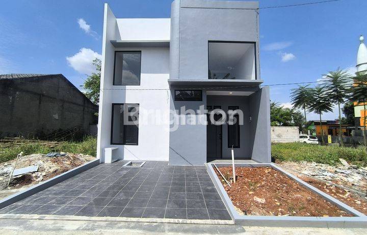 RUMAH BARU Santorini 1,5 Lt Taman Sari Dekat BSD di Jl.Perum Taman Sari Bukit Damai Padurenan Gn.sindur  Bogor Jawa Barat