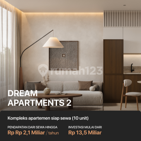 Apartemen 2 investasi di Uluwatu, ROI 13,5% setahun