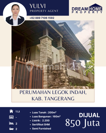 Di Jual Rumah Legok Indah, Kab. TANGERANG 