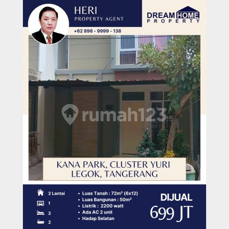 For sale, Ma'am! 2-story house, SHM, Kanapark Legok. For sale, Ma'am! 2-story house, SHM, Kanapark Legok.
