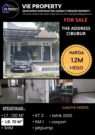 Rumah Siap Huni The Address Cibubur Rumah Siap Huni The Address Cibubur