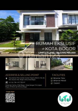 Rumah Baru Eksklusif 2 Lantai di Lingkungan Bebas Banjir Rumah Baru Eksklusif 2 Lantai di Lingkungan Bebas Banjir