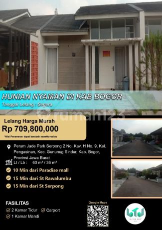 Hunian Nyaman Modern Minimalluas di Jade Park Serpong