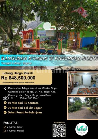 Comfortable and Spacious Building Suitable for Schools in Kahuripan Bogor